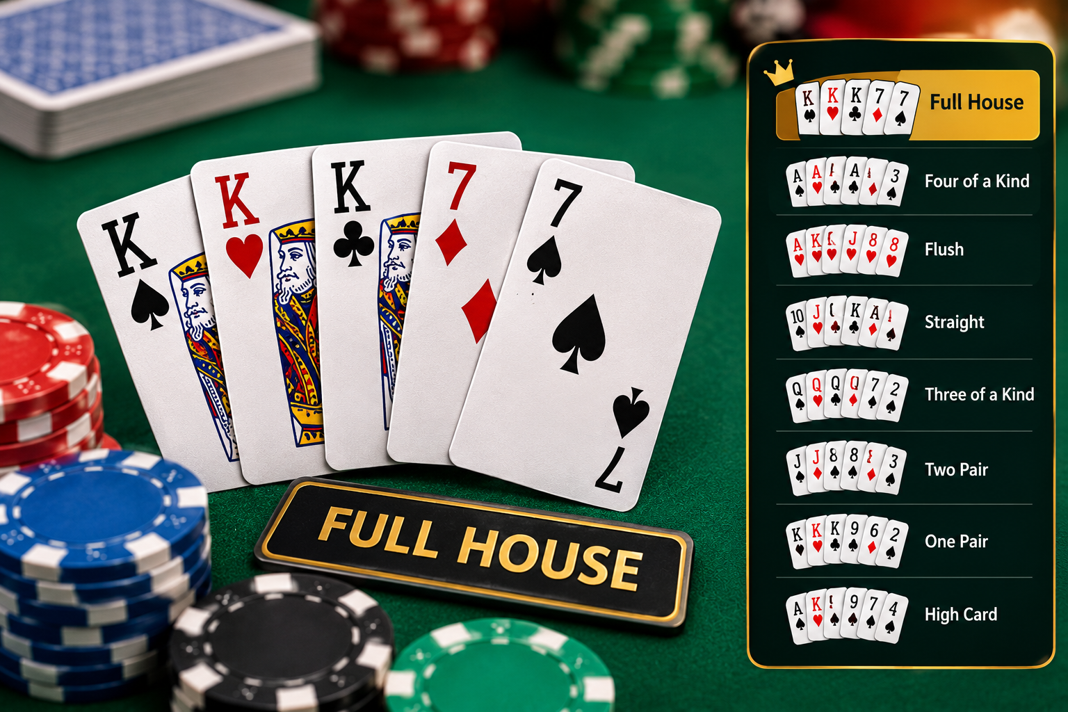 Full House Poker: How Does This Hand Rank Against Other Poker Hands?